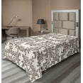 thumbnail image 1 of Ambesonne Jungle Theme Flat Bedding Sheet Soft Top Sheet, Ivy Pattern Jungle Art, Twin XL, Dimgray Pearl, 1 of 1