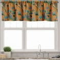 thumbnail image 1 of Ambesonne Jungle Valance Pack of 2, Funny Lemurs in the Forest, 42"X18", Dark Orange and Multicolor, 1 of 3
