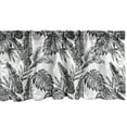 thumbnail image 1 of Ambesonne Jungle Window Valance, Tropical Tree Leaves, 54" X 12", Black Grey White, 1 of 3