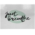 thumbnail image 1 of Ambesonne Just Breathe Jigsaw Puzzle Durable Cardboard, Modern Brush Words, 1000 pcs, Mint Green Black White, 1 of 1