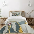 thumbnail image 1 of Ambesonne Kabuki Quilted Bedspread Set 2 Pcs, Old Japanese Person, Twin Size, Multicolor, 1 of 5