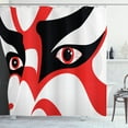 thumbnail image 1 of Ambesonne Kabuki Shower Curtain, Japanese Drama Face, 69"Wx75"L, Black White Orange, 1 of 3