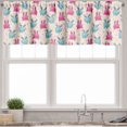 thumbnail image 1 of Ambesonne Kawaii Window Valance, Fun Cartoon Hearts, 54" X 18", Pale Blue Pink Beige, 1 of 2