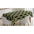 thumbnail image 1 of Ambesonne Kente Pattern Tablecloth Rectangular Table Cover, Funky Zulu, 60"x84", Multicolor, 1 of 4