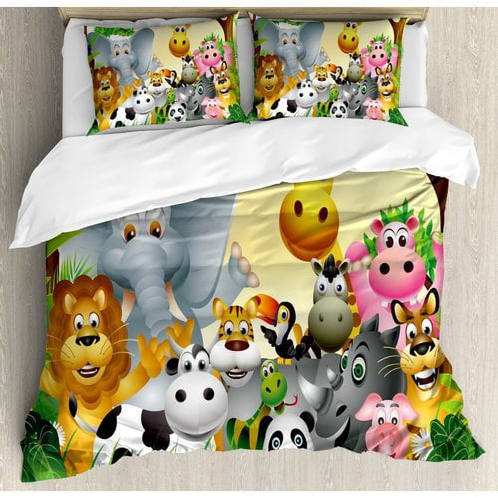 Cute Cartoon Animal Embroidery Lamb Fleece Duvet Cover Set main image 1