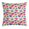 thumbnail image 1 of Ambesonne Kids Cute Colorful Butterflies Pillow Cover, 1 of 1
