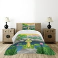 thumbnail image 1 of Ambesonne King Quilted Bedspread Set 2 Pcs, Inspired Cartoon, Twin Size, Multicolor, 1 of 6