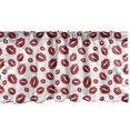 thumbnail image 1 of Ambesonne Kiss Window Valance, Pop Art Lipstick Stain, 54" X 18", Ruby and White, 1 of 5
