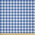 thumbnail image 1 of Ambesonne Kitchen Fabric by the Yard Microfiber, Picnic Style Motif, 10 Yards, Violet Blue White, 1 of 2