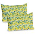 thumbnail image 1 of Ambesonne Kitchen Pillow Sham 2 Pack, Watercolor Murky, 30"x20", Forest Green Yellow, 1 of 3