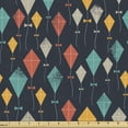 thumbnail image 1 of Ambesonne Kites Fabric by the Yard Upholstery, Colorful Flying Kites Grunge, 1 Yard, Multicolor, 1 of 4