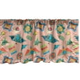 thumbnail image 1 of Ambesonne Kites Window Valance, Various Type of Kites Kids Toys Culture Elements Colorful Traditional Motifs, Curtain Valance for Kitchen Bedroom Decor with Rod Pocket, 54" X 12", Multicolor, 1 of 3