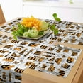 thumbnail image 1 of Ambesonne Kitten Table Runner & Placemats, Striped Cats Family, Placemat 4 pcs + Runner 12"x90", Orange Charcoal Grey, 1 of 2