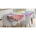 thumbnail image 1 of Ambesonne Kitten Tablecloth Rectangular Table Cover, Cats in Watercolor Style, 60"x84", Multicolor, 1 of 3