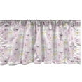 thumbnail image 1 of Ambesonne Kitten Valance Pack of 2, Cats with Ribbon and Flowers, 54"X18", Mauve Pale Pink, 1 of 3