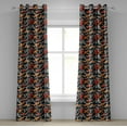 thumbnail image 1 of Ambesonne Koi Fish Grommet Curtain, Japanese Carp Peaceful Art, 50"x120", Dark Petrol Blue and Orange, 1 of 1