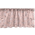 thumbnail image 1 of Ambesonne Koi Fish Window Valance, Luck Symbol Motifs Art, 42" x 18", Blush and Pale Salmon, 1 of 3