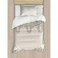 thumbnail image 1 of Ambesonne Lace Like Framework Borders with Arabesque Details Delicate Intricate Retro Dated Print Duvet Cover Set, 1 of 3