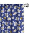 thumbnail image 1 of Ambesonne Ladybug Window Curtains, Happy Bugs, Each 28" W x 84" L, Navy Blue White Yellow, 1 of 4