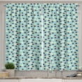 thumbnail image 1 of Ambesonne Ladybug Kitchen Curtains, Daisy Blossom Spring, 55"x39", Multicolor, 1 of 3