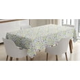 thumbnail image 1 of Ambesonne Ladybug Tablecloth Rectangular Table Cover, Butterfly and Flora Blooms, 60"x90", Multicolor, 1 of 3