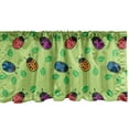 thumbnail image 1 of Ambesonne Ladybug Window Valance, Luck Bugs Girls, 54" X 12", Multicolor, 1 of 3