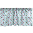 thumbnail image 1 of Ambesonne Ladybug Window Valance, Shabby Retro Style Polka Dots Featured Bugs Vintage Soft Feminine Luck Animals, Curtain Valance for Kitchen Bedroom Decor with Rod Pocket, 54" X 12", Multicolor, 1 of 3