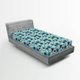 thumbnail image 1 of Ambesonne Ladybugs Fitted Sheet, Abstract Daisies Bugs, Twin XL Size, Multicolor, 1 of 3