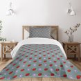 thumbnail image 1 of Ambesonne Ladybugs Quilted Bedspread Set 2 Pcs, Flora and Fauna Design, Twin Size, Multicolor, 1 of 5