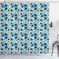thumbnail image 1 of Ambesonne Ladybugs Shower Curtain, Abstract Daisies Bugs, 69"Wx84"L, Multicolor, 1 of 3
