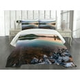 thumbnail image 1 of Ambesonne Lake Quilted Bedspread Set 3 Pcs, Allatoona Red Top Mountain, King Size, Multicolor, 1 of 5