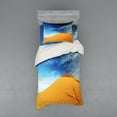 thumbnail image 1 of Ambesonne Landscape Bedding Set 3 Pcs, Desert Sand Dunes, Twin, Blue and Apricot, 1 of 3