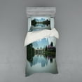 thumbnail image 1 of Ambesonne Landscape Bedding Set 3 Pcs, Japanese Lake View, Twin XL, Multicolor, 1 of 2