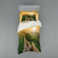 thumbnail image 1 of Ambesonne Landscape Bedding Set 3 Pcs, Landscape, Twin, Green Earth Yellow, 1 of 2