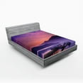 thumbnail image 1 of Ambesonne Landscape Fitted Sheet, Lake in Nantou Taiwan, Full Size, Pink Purple, 1 of 3