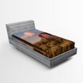 thumbnail image 1 of Ambesonne Landscape Fitted Sheet, Mountain State Park, Twin XL Size, Brown Blue Green, 1 of 3