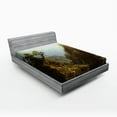 thumbnail image 1 of Ambesonne Landscape Fitted Sheet, Nepal Forest Majestic, Full Size, Green Pale Yellow, 1 of 2