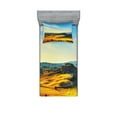 thumbnail image 1 of Ambesonne Landscape Fitted Sheet & Pillow Sham Set, Italy Farmland Rural, Twin, Blue Yellow, 1 of 2