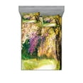 thumbnail image 1 of Ambesonne Landscape Fitted Sheet & Pillow Sham Set, Spring Park Walkway, Full, Multicolor, 1 of 3