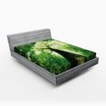 thumbnail image 1 of Ambesonne Landscape Fitted Sheet, Summer Rays in Wild, Full Size, Green, 1 of 3