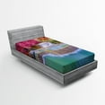 thumbnail image 1 of Ambesonne Landscape Fitted Sheet, Vietnam Rain Forest, Twin Size, Blue, 1 of 2