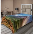 thumbnail image 1 of Ambesonne Landscape Flat Sheet, Alps Rainbow Morning, TwinXL Size, Multicolor, 1 of 1