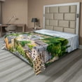thumbnail image 1 of Ambesonne Landscape Flat Sheet, Old Town Luxembourg, King Size, Multicolor, 1 of 1