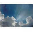 thumbnail image 1 of Ambesonne Landscape Jigsaw Puzzle, Sky Clouds Sun Rays, Heirloom-Quality Fun Activity for Family Durable Cardboard, 1000 pcs, Blue White, 1 of 5