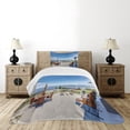 thumbnail image 1 of Ambesonne Landscape Quilted Bedspread Set 2 Pcs, House Terrace Balcony, Twin Size, Multicolor, 1 of 6