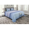 thumbnail image 1 of Ambesonne Landscape Quilted Bedspread Set 3 Pcs, Bolsena Lake in Italy, King Size, Pale Blue Lilac, 1 of 3