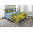 thumbnail image 1 of Ambesonne Landscape Quilted Bedspread Set 3 Pcs, Landscape of Desert, King Size, Multicolor, 1 of 3