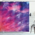 thumbnail image 1 of Ambesonne Landscape Shower Curtain, Cloudy Sunset, 69"Wx84"L, Purple, 1 of 5