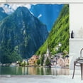 thumbnail image 1 of Ambesonne Landscape Shower Curtain, Natural View Austria, 69"Wx70"L, Green Blue White, 1 of 3