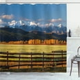thumbnail image 1 of Ambesonne Landscape Shower Curtain, Nature Valley Forest, 69"Wx84"L, Multicolor, 1 of 5